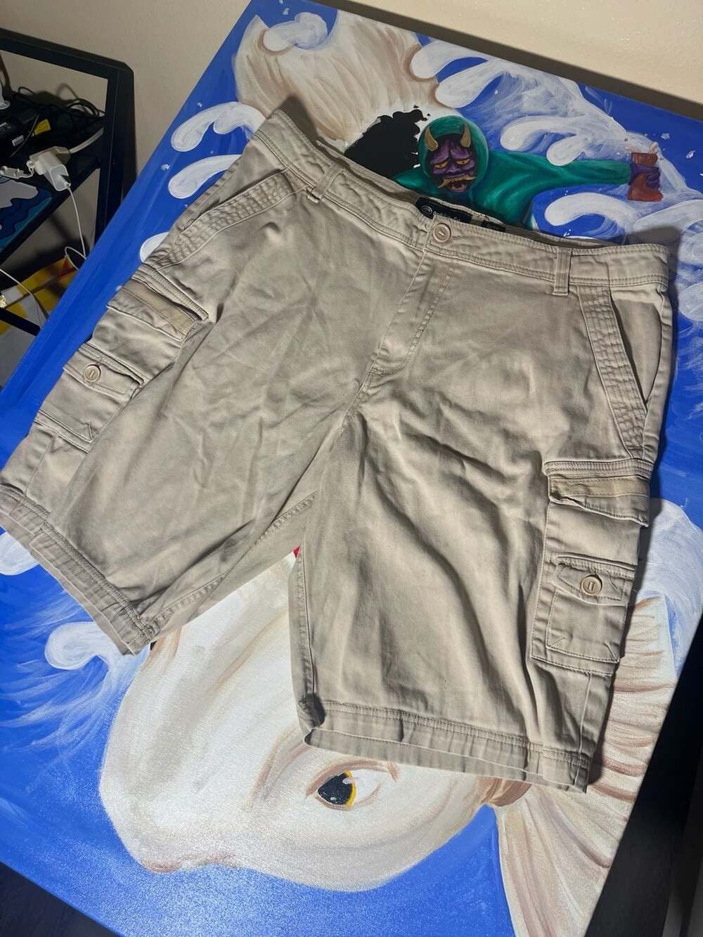 Ecko Unltd. Cargo Shorts Size 38 Tan